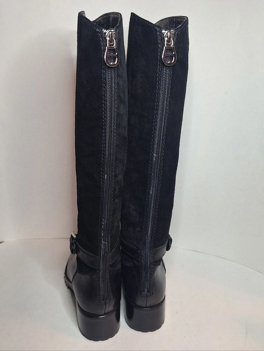 Etienne Aigner Vandalay Leather Suede Knee High Riding Boots Women's size 8M
